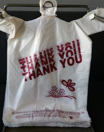 T Shirts Carry-out Thank You Bags 11.5&quot; X 6.25&quot; X 21&quot; , Black colour , HDPE material