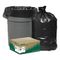 HDPE Material Recyclable Kitchen Trash Bags , Black Dustbin Bags Star Sealed