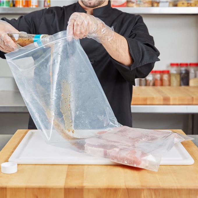 Heavy Weight Seal Top Zip Lock Plastic Bags Clear Color 10 100MIC