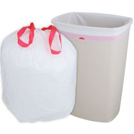 13 MIC HDPE Plasic Star Seal Bags With Tie Handle