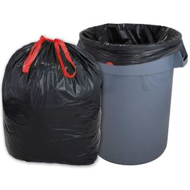 120L Black Star Seal Bags Trash Bag Can Liner Heavy Duty