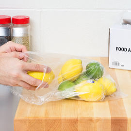 Simple Food Safe Storage Bags , Rolled Food Grade Clear Bags 10&quot; X 14&quot;