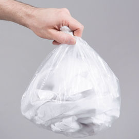 4 Gallon Clear Garbage Bags 6 Micron Gravure Printing Environmental Friendly