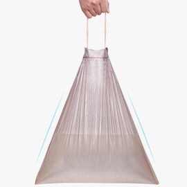 Drawstring 13 Gallon Garbage Bags , Biodegradable Trash Bags HDPE Material
