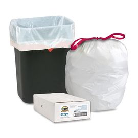 Colorful Biodegradable Garbage Bags , Custom Printed Drawstring Trash Bags