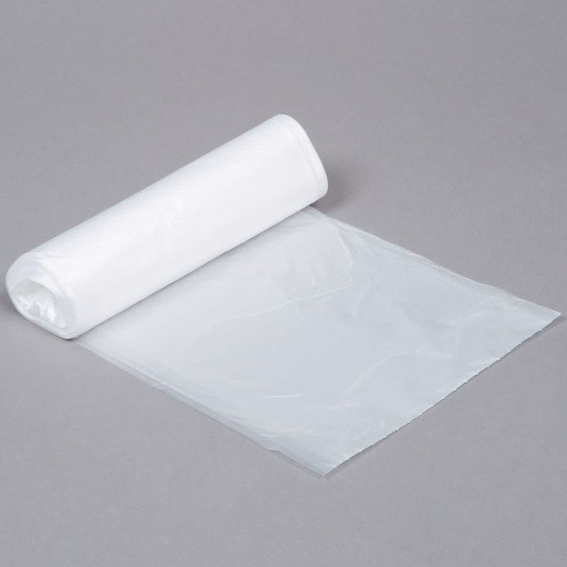 Durapak Supplies 13 Gallon Trash Can Bags – 1000 Count, Natural HDPE, Light Duty (24x33, 8 Micron)