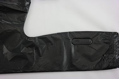 Plastic Grocery T Shirt  Bag Plain Black 12 X 6 X 21 (1000ct, Black)  , HDPE Material