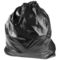 Black Bathroom Plastic Garbage Bags Customized Size Star Sealed Bottom