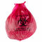 Biohazard Recyclable Garbage Bags High Density 135L 33&quot; X 40&quot; Red Color