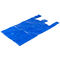 35 Mic Blue Unprinted T Shirt Shopping Bags LDPE Material 18&quot; X 7&quot; X 32&quot;