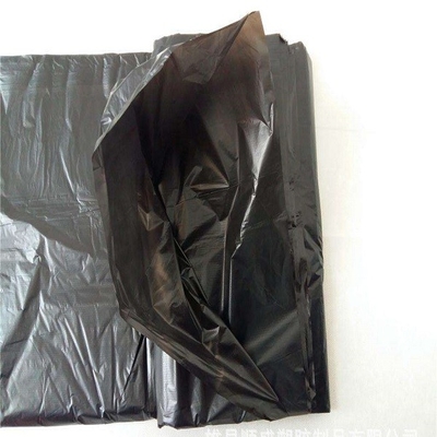 HDPE Black Bottom Seal Vest Polybags Garbage Bags On Roll 90*120 Cm 50mic