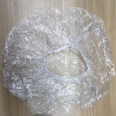 PE Plastic Transparent Disposable Head Cap Waterproof Salon Hair Dry Processing