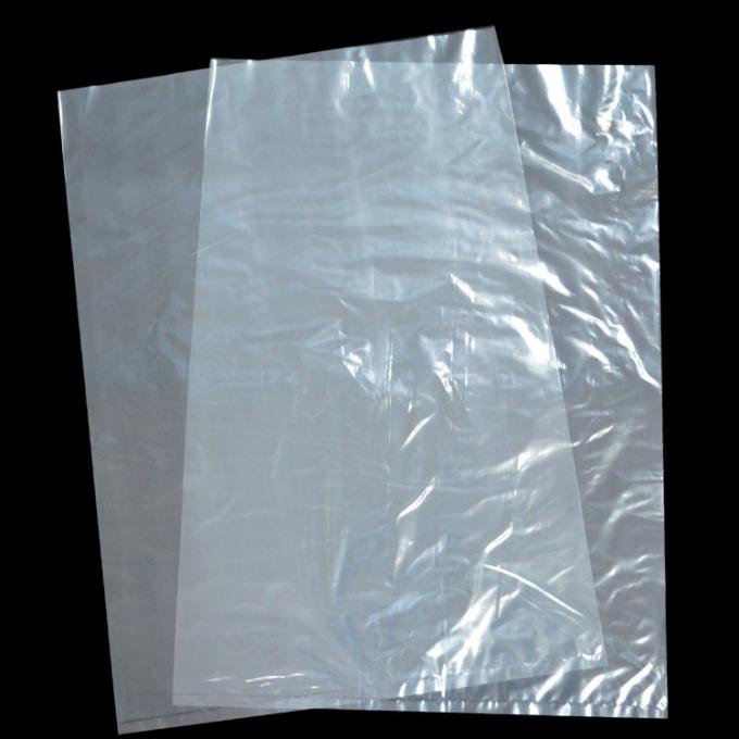 Recycling LDPE Clear Flat Heat Seal Bags , Transparent Poly Food Bags
